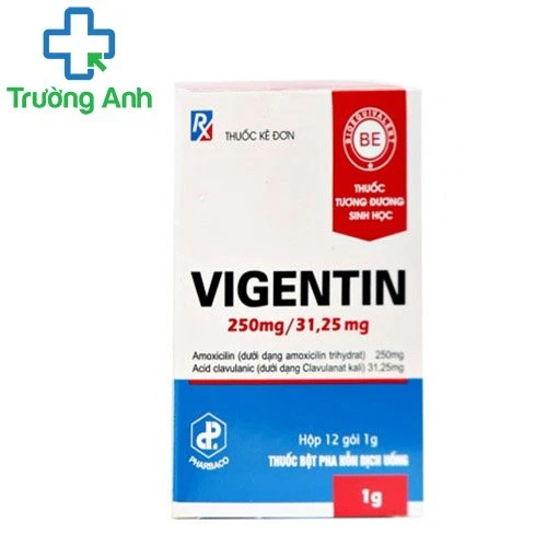 Vigentin 250mg/31.25mg Pharbaco - Điều trị nhiễm khuẩn hiệu quả