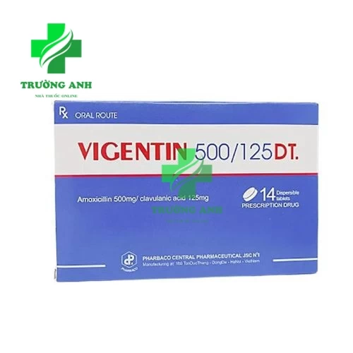 Vigentin 500/125 DT. - Thuốc điều trị bệnh do nhiễm khuẩn