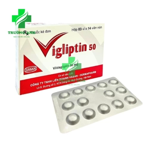 Vigliptin 50 Hasan - Thuốc điều trị đái tháo đường