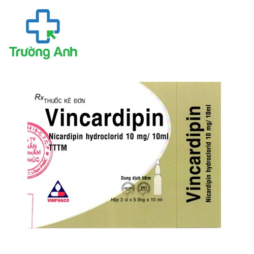Vincardipin 10mg/10ml - Thuốc điều trị cao huyết áp của Vinpharco