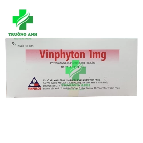 Vinphyton 1mg Vinphaco - Thuốc phòng và điều trị xuất huyết  