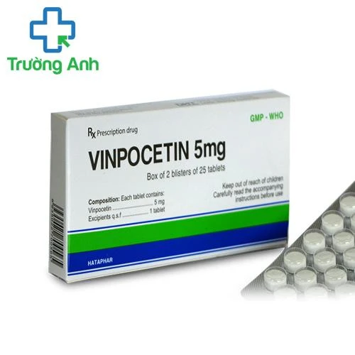 Vinpocetin 5mg Hataphar - Điều trị rối loạn tuần hoàn máu não hiệu quả