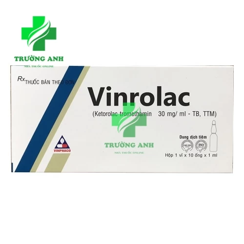 Vinrolac 30mg/2ml - Thuốc giảm đau sau phẫu thuật của Vinphaco