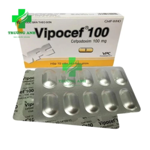 Vipocef 100 (viên) Pharimexco - Thuốc điều trị viêm amidan