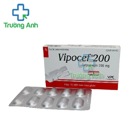 Vipocef 200 VPC - Thuốc điều trị viêm, nhiễm khuẩn hiệu quả