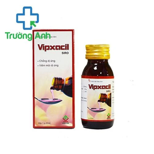 Vipxacil Siro - Giúp điều trị viêm phế quản, viêm mũi dị ứng