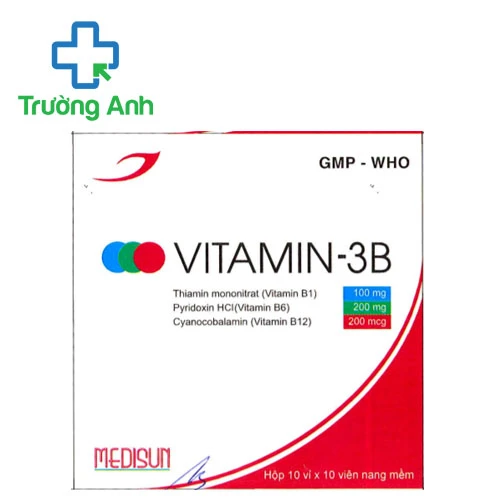 Vitamin-3B Medisun - Phòng và điều trị bệnh do thiếu Vitamin nhóm B