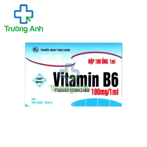 Vitamin B6 100mg/1ml Dopharma (100 ống) - Trị thiếu vitamin B6