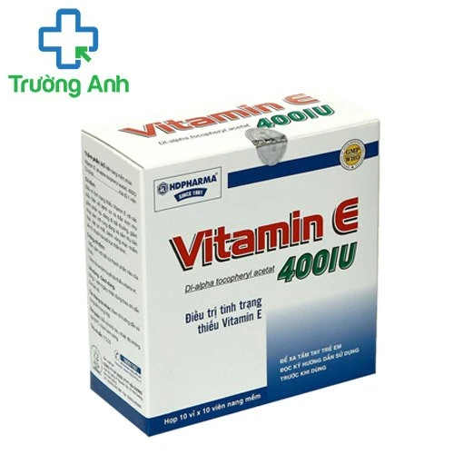 Vitamin E 400IU HD pharma - Bổ sung Vitamin E hiệu quả của HD pharma