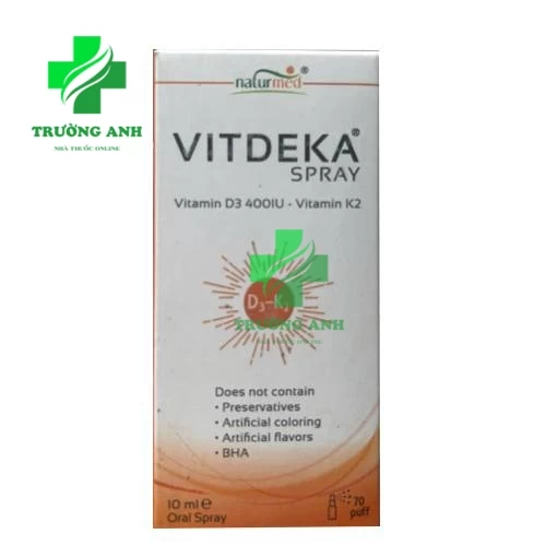 VITDEKA Spray - Bổ sung itamin K2 giúp hấp thu canxi hiệu quả