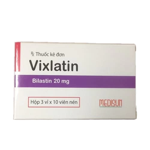 VIXLATIN - Điều trị viêm mũi dị ứng, mề đay của Medisun