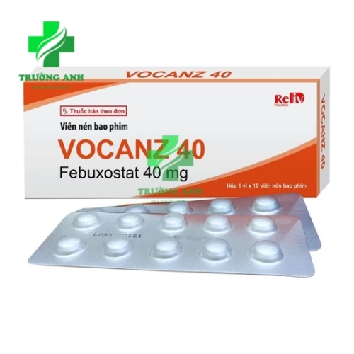 Vocanz 40mg - Thuốc điều trị tăng axit uric máu mãn tính hiệu quả