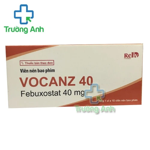 Vocanz 40mg - Thuốc điều trị tăng axit uric máu mãn tính hiệu quả