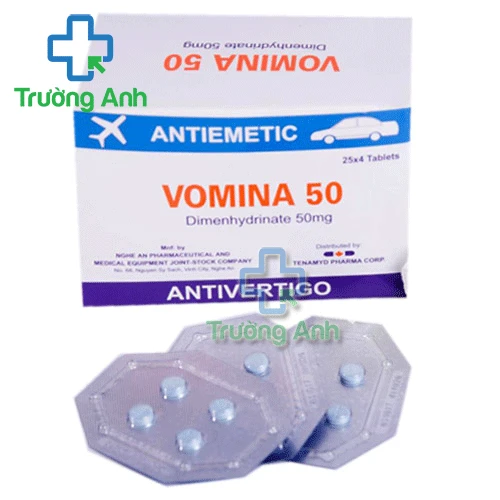 Vomina plus Medipharco - Phòng và trị chứng say tàu xe hiệu quả