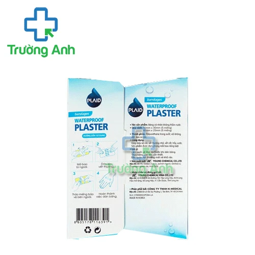 Waterproof Plaster - Giúp bảo vệ vết trầy xước, vết thương nhỏ