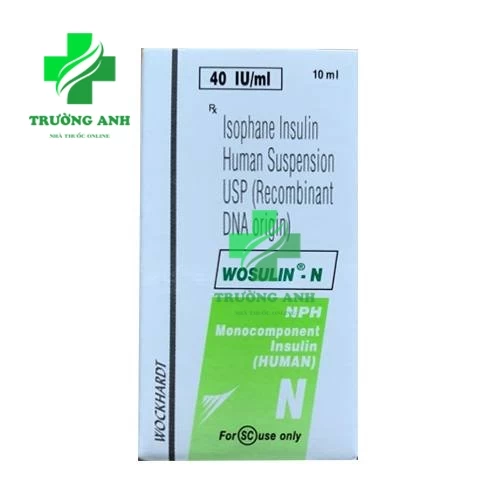 Wosulin - N 40IU/ml x 10ml - Thuốc điều trị bệnh đái tháo đường