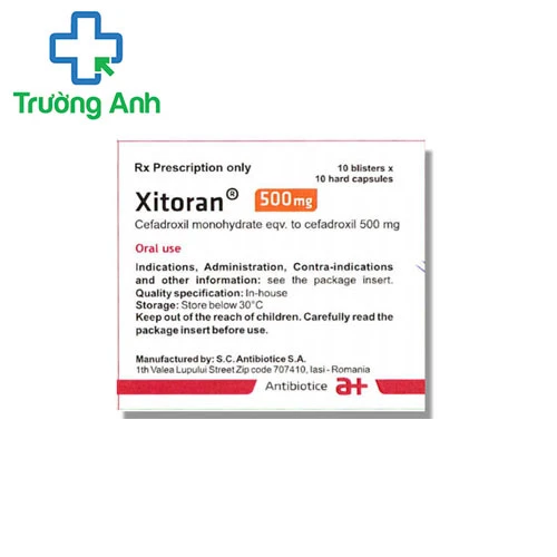 Xitoran - Thuốc điều trị nhiễm khuẩn hiệu quả của Rumani