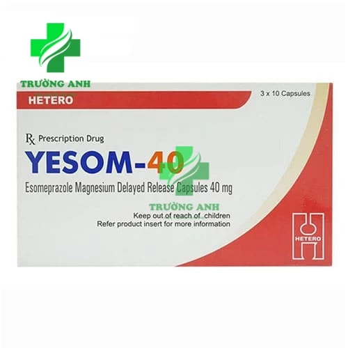 Yesom 40mg - Thuốc điều trị viêm loét thực quản do trào ngược