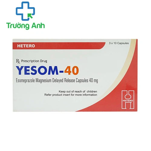 Yesom 40mg - Thuốc điều trị viêm loét thực quản do trào ngược
