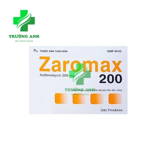 Zaromax 200 - Thuốc điều trị viêm xoang, viêm họng, viêm amidan