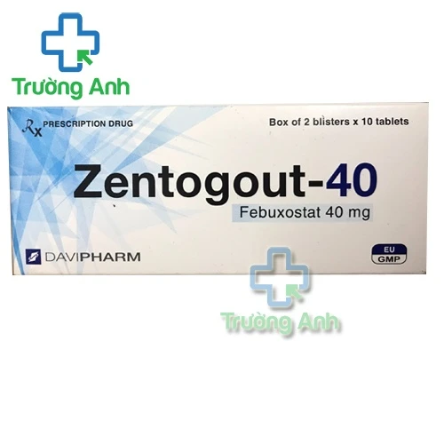 Zentogout-40 - Thuốc điều trị bệnh gout hiệu quả