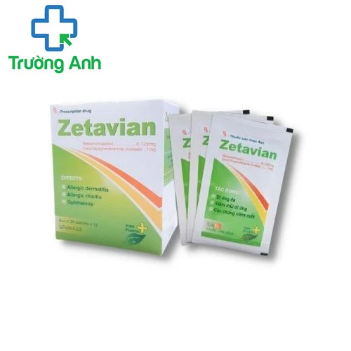 Zetavian Tipharco - Ðiều trị các triệu chứng dị ứng hiệu quả