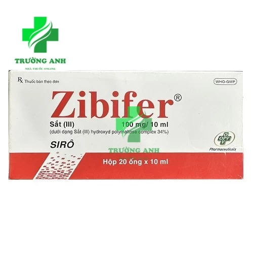 Zibifer 50mg/5ml OPV - Thuốc điều trị thiếu máu do thiếu sắt