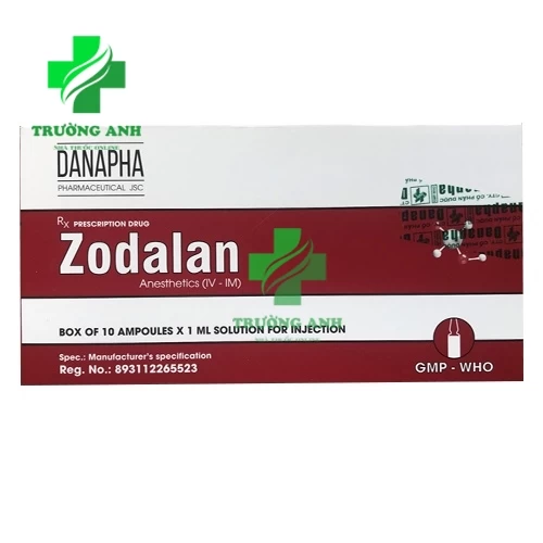 Zodalan 5mg/1ml - Thuốc an thần trong gây mê kết hợp của Danapha