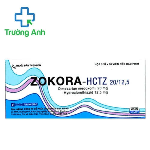 Zokora-HCTZ 20/12,5 - Hỗ trợ điều trị tăng huyết áp