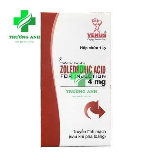 Zoledronic acid for injection 4mg Venus - Trị tăng calci huyết