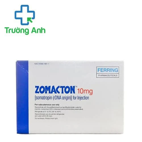 Zomacton 10mg - Thuốc điều trị chậm tăng trưởng do không đủ hormon tăng trưởng