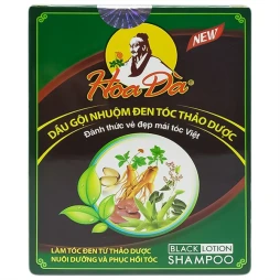 Dầu gội nhuôm đen tóc thảo dược Hoa Đà - Dầu gội an toàn cho tóc