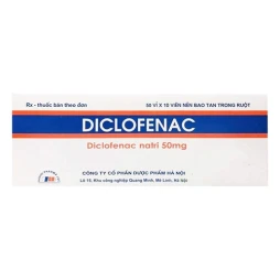 Diclofenac 50 Hanoipharma - Thuốc giảm đau hiệu quả