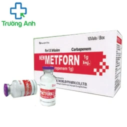 Newmetforn Inj. 1g Hàn 	Quốc - Thuốc hỗ trợ điều trị viêm nhiễm hiệu quả
