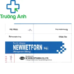 Newmetforn Inj. 0,5g Hàn Quốc - Thuốc kháng sinh điều trị nhiễm khuẩn hiệu quả