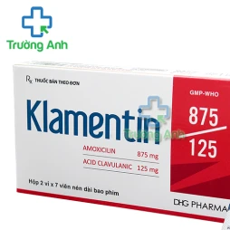 Klamentin 875/125 DHG Pharma - Thuốc kháng sinh điều trị nhiễm khuẩn hiệu quả