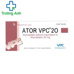 Ator VPC 20 Cửu Long - Thuốc kháng sinh điều trị tăng cholesterol hiệu quả