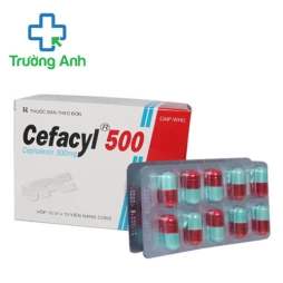  	Cefacyl 500 (100 viên) Cửu Long - Thuốc điều trị nhiễm khuẩn