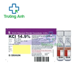 Sterile Potassium Chloride Concentrate 14.9% B.Braun - Thuốc bổ sung Kali