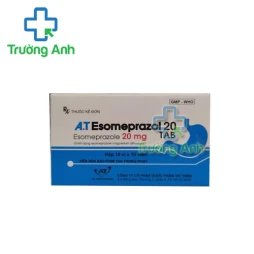 A.T Esomeprazol 20 tab - Thuốc điều trị trào ngược dạ dày hiệu quả
