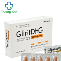 GliritDHG 500 mg/2,5mg - Thuốc điều trị đái tháo đường hiệu quả