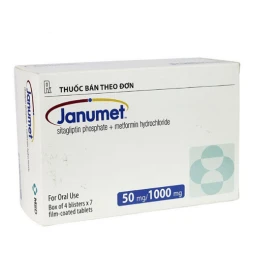 Janumet 50mg/500mg tab 28's- Thuốc giảm triệu chứng tiểu đường