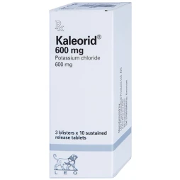 Kaleorid Tab 600mg - Thuốc phòng ngừa các tình trạng thiếu hụt Kali 