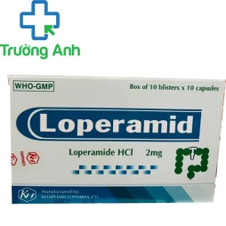 Loperamid 2mg Khapharco - Thuốc điều trị tiêu chảy cấp hiệu quả.