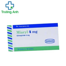 Miaryl 2mg-4mg Hasan - Thuốc kháng sinh hỗ trợ điều trị bệnh đái tháo đường