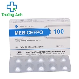 Mebicefpo 50mg/5ml Mebiphar - Trị nhiễm khuẩn nhẹ đến trung bình