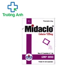Midaclo 125 MD Pharco - Thuốc điều trị nhiễm khuẩn đường hô hấp hiệu quả