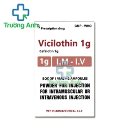 Vicilothin 1g VCP - Thuốc kháng sinh điều trị nhiễm trùng hiệu quả