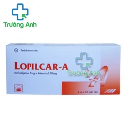 Lopilcar-A Pymepharco - Thuốc kháng sinh trị bệnh tăng huyết áp, đau thắt ngực