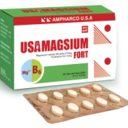 USAMAGSIUM FORT - Hỗ trợ điều trị thiếu hụt vitamin B6 và magie 